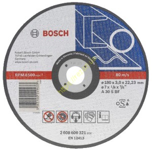 Круг абразивный отрезной 180*3, 2608600321, Bosch