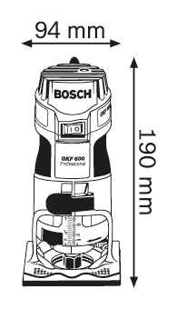 Кромочный фрезер Bosch GKF 600 Professional (060160А100)