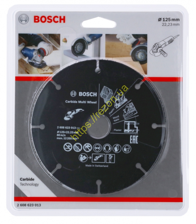 Відрізний круг Carbide Multi Wheel 125 мм, 2608623013, Bosch