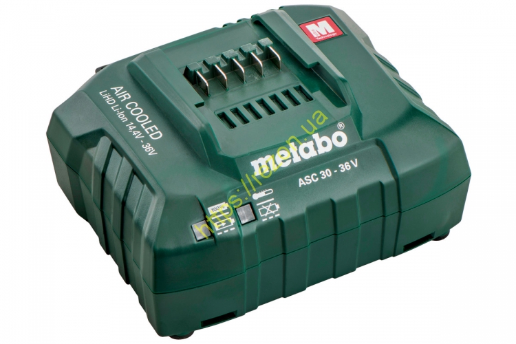 Зарядний пристрій Metabo ASC 30–36 В, 14.4–36 В, «AIR COOLED», EU (627044000)