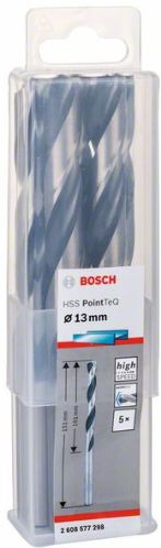 Сверло по металлу HSS PointTeQ 5 шт, 13 мм, Bosch